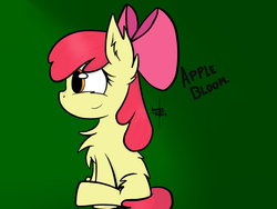 Size: 960x720 | Tagged: safe, artist:honeyheart23, apple bloom, g4, female, solo