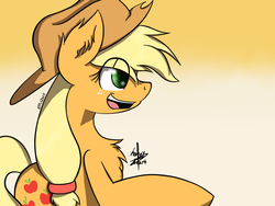 Size: 960x720 | Tagged: safe, artist:honeyheart23, applejack, g4, female, solo