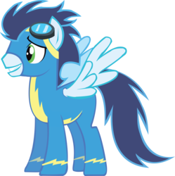 Size: 5714x5741 | Tagged: safe, artist:cygnusvismundcygnus, soarin', pegasus, pony, g4, absurd resolution, male, simple background, solo, stallion, transparent background, vector, wonderbolts uniform