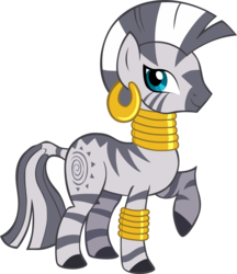 Size: 3382x3908 | Tagged: safe, artist:shelltoon, zecora, zebra, g4, female, high res, looking at you, sideways, simple background, solo, transparent background, vector