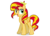 Size: 550x400 | Tagged: safe, artist:nerdponymod, sunset shimmer, alicorn, pony, g4, alicornified, alternate universe, crown, female, if only, race swap, shimmercorn, simple background, solo, transparent background, vector, what if