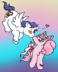 Size: 546x674 | Tagged: safe, artist:sailortwilight, boop, chibiusa, heart, helios, noseboop, ponified, sailor moon (series)