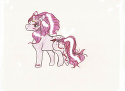 Size: 3507x2550 | Tagged: safe, artist:serennac, pony, chibiusa, high res, ponified, sailor moon (series), solo, traditional art