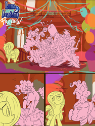 Size: 611x812 | Tagged: safe, artist:jowyb, fluttershy, pinkie pie, g4, balloon, comic, preview, wip