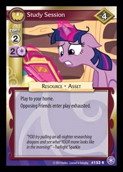 Size: 372x520 | Tagged: safe, enterplay, twilight sparkle, g4, my little pony collectible card game, the crystal games, ccg, female, solo