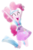 Size: 1024x1529 | Tagged: dead source, safe, artist:meteor-spark, pinkie pie, equestria girls, g4, .svg available, balloon, boots, clothes, crystallized, eyes closed, female, happy, headband, high heel boots, jumping, open mouth, ponytail, skirt, solo, sparkles