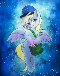 Size: 925x1180 | Tagged: safe, artist:firebird145, artist:joey darkmeat, derpy hooves, pegasus, pony, g4, female, mare, solo