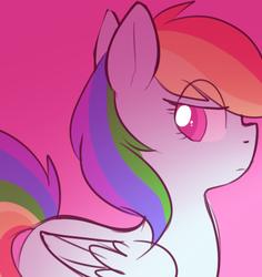 Size: 450x477 | Tagged: safe, artist:pegacornss, rainbow dash, g4, female, gradient background, solo