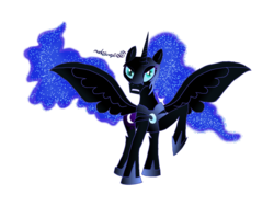 Size: 1280x960 | Tagged: safe, artist:lil-red-fighting-hood, nightmare moon, lunadoodle, g4, female, solo