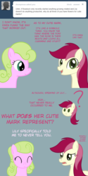 Size: 650x1300 | Tagged: safe, artist:why485, daisy, flower wishes, roseluck, ask the flower trio, g4, ask, comic, tumblr