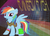 Size: 1465x1045 | Tagged: safe, artist:thisisdashie, part of a set, rainbow dash, g4, 80s, alternate hairstyle, retro