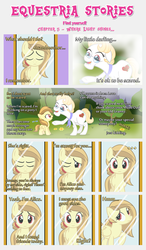 Size: 1800x3090 | Tagged: safe, artist:estories, oc, oc only, oc:alice goldenfeather, earth pony, pegasus, pony, comic:find yourself, g4, comic, female, filly, flashback, mirror