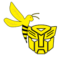 Size: 907x736 | Tagged: safe, artist:odiz, barely pony related, bumblebee (transformers), cutie mark, simple background, transformers, transformers robots in disguise (2015), transparent background, vector