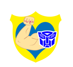 Size: 479x443 | Tagged: safe, artist:odiz, cutie mark, simple background, strongarm, transformers, transformers robots in disguise (2015), transparent background, vector