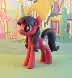 Size: 879x950 | Tagged: safe, artist:krowzivitch, oc, oc only, oc:macdolia, earth pony, pony, figurine, pigtails, sculpture, solo