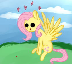 Size: 965x865 | Tagged: safe, artist:bambinen, fluttershy, pony, g4, female, solo