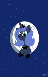 Size: 800x1280 | Tagged: safe, artist:theroyalprincesses, princess luna, g4, female, moon, solo