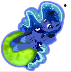 Size: 599x605 | Tagged: safe, artist:doubt, princess luna, g4, female, solo