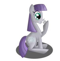 Size: 3438x3497 | Tagged: safe, artist:dianlie, boulder (g4), maud pie, g4, female, high res, simple background, solo, transparent background, wrong cutie mark