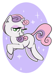 Size: 600x847 | Tagged: safe, artist:catfood-mcfly, edit, sweetie belle, g4, cute, female, fury belle, smug, solo