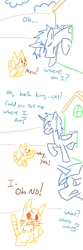 Size: 800x2400 | Tagged: safe, artist:jargon scott, princess luna, alicorn, cat, pony, g4, comic, dream walker luna, male, prince artemis, rule 63, stallion