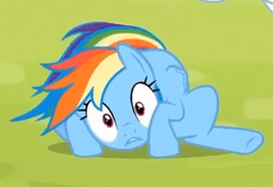 Size: 401x275 | Tagged: safe, screencap, rainbow dash, g4, rainbow falls, season 4, female, solo