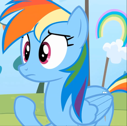 Size: 1081x1075 | Tagged: safe, screencap, rainbow dash, g4, rainbow falls, season 4, female, solo