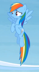 Size: 395x721 | Tagged: safe, screencap, rainbow dash, g4, rainbow falls, season 4, female, flying, solo