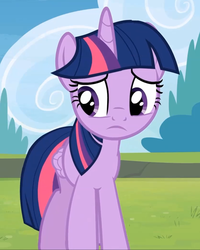 Size: 837x1045 | Tagged: safe, screencap, twilight sparkle, alicorn, pony, g4, rainbow falls, season 4, female, mare, sad, solo, twilight sparkle (alicorn)