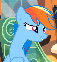 Size: 931x1003 | Tagged: safe, screencap, rainbow dash, g4, rainbow falls, season 4, derp, female, solo