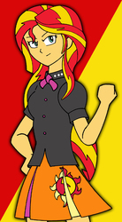 Size: 468x850 | Tagged: safe, artist:combatkaiser, sunset shimmer, equestria girls, g4, my little pony equestria girls: rainbow rocks, clothes swap, costume swap, recolor