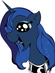 Size: 1336x1763 | Tagged: safe, artist:lordcurly972, princess luna, g4, female, happy, open mouth, simple background, solo, starry eyes, transparent background