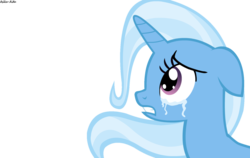 Size: 1123x711 | Tagged: safe, artist:asika-aida, trixie, pony, unicorn, g4, crying, female, house of glass, mare, sad, simple background, solo, transparent background, vector