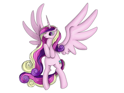 Size: 1600x1200 | Tagged: safe, artist:maroy, princess cadance, g4, .psd available, female, flying, simple background, solo