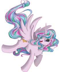 Size: 2138x2529 | Tagged: safe, artist:maroy, princess celestia, g4, .psd available, female, flying, high res, simple background, solo