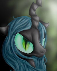 Size: 800x1000 | Tagged: safe, artist:notaguitarfret, queen chrysalis, changeling, changeling queen, g4, female, solo