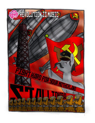 Size: 786x1017 | Tagged: safe, artist:muramasa91, communism, poster, propaganda, propaganda parody, russian, soviet, soviet union, stalliongrad