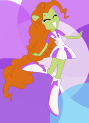 Size: 418x576 | Tagged: safe, artist:berrypunchrules, fili-second, equestria girls, g4, female, ponied up, pony ears, power ponies, solo