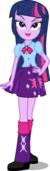 Size: 879x3000 | Tagged: safe, artist:katequantum, twilight sparkle, equestria girls, g4, my little pony equestria girls: rainbow rocks, alternate universe, female, role reversal, simple background, solo, transparent background, vector