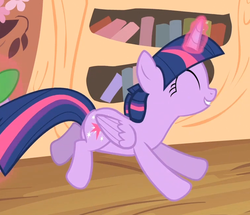 Size: 761x655 | Tagged: safe, screencap, twilight sparkle, alicorn, pony, g4, three's a crowd, cropped, cute, female, folded wings, happy, mare, solo, twilight sparkle (alicorn), wings