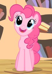 Size: 701x1009 | Tagged: safe, screencap, pinkie pie, g4, three's a crowd, female, smiling, solo