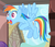 Size: 935x795 | Tagged: safe, screencap, rainbow dash, rarity, pony, g4, three's a crowd, tongue out