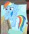 Size: 775x905 | Tagged: safe, screencap, rainbow dash, pony, g4, my little pony: friendship is magic, three's a crowd, cute, female, flying, open mouth, smiling, solo, spread wings