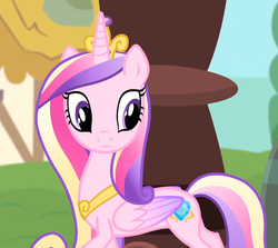 Size: 1173x1047 | Tagged: safe, screencap, princess cadance, alicorn, pony, g4, three's a crowd, cropped, female, folded wings, mare, solo, wings