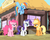 Size: 1071x855 | Tagged: safe, screencap, applejack, pinkie pie, rainbow dash, rarity, earth pony, pegasus, pony, unicorn, g4, my little pony: friendship is magic, three's a crowd, applejack is not amused, applejack's hat, cowboy hat, female, flying, hat, mare, pinkie pie is not amused, rainbow dash is not amused, unamused