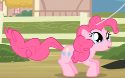 Size: 1265x793 | Tagged: safe, screencap, pinkie pie, earth pony, pony, g4, three's a crowd, cute, female, solo