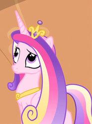 Size: 549x743 | Tagged: safe, screencap, princess cadance, alicorn, pony, g4, three's a crowd, cropped, crown, female, jewelry, mare, reaction image, regalia, solo, tiara