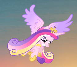 Size: 1131x987 | Tagged: safe, screencap, princess cadance, alicorn, pony, g4, three's a crowd, angry, cropped, female, mare, reaction image, solo, spread wings, wings