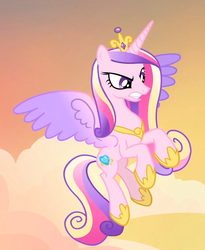 Size: 867x1057 | Tagged: safe, screencap, princess cadance, alicorn, pony, g4, three's a crowd, angry, cropped, female, hoof shoes, mare, solo, spread wings, wings