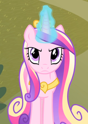 Size: 743x1047 | Tagged: safe, screencap, princess cadance, alicorn, pony, g4, three's a crowd, cropped, female, mare, reaction image, solo